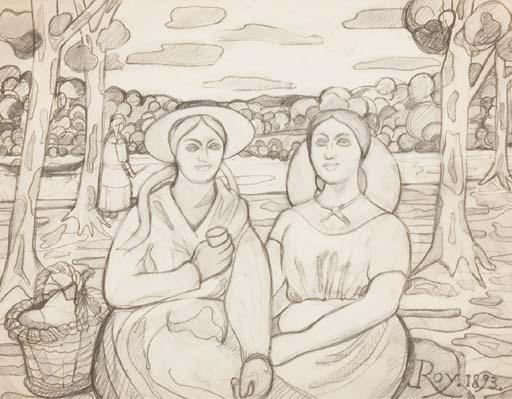 Louis Roy - Deux bretonnes