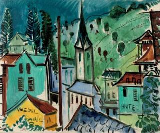 Louis Saalborn - A view of Weggis, Switzerland