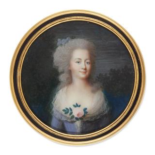 Louis Sené - Portrait Of A Lady, Circa 1785