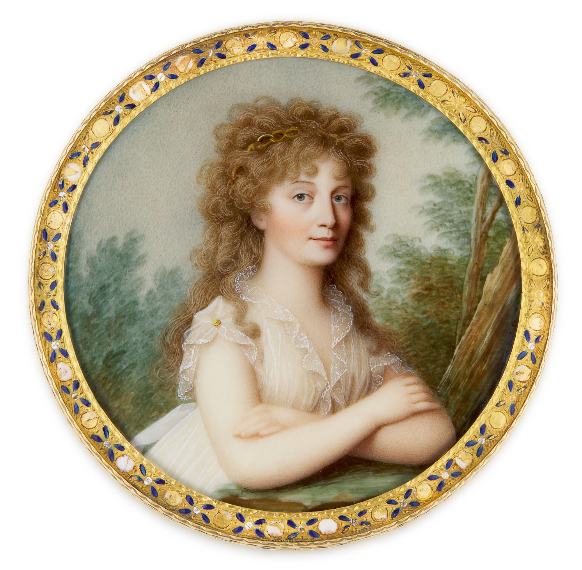 Louis Sené - Portrait Of A Lady, Circa 1795