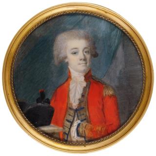 Louis Sené - Portrait Of An Officer, 1788