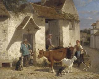 Louis-Simon Lassalle - On the way to market