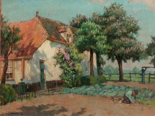 Louis Soonius - A farmer working in his vegetable garden