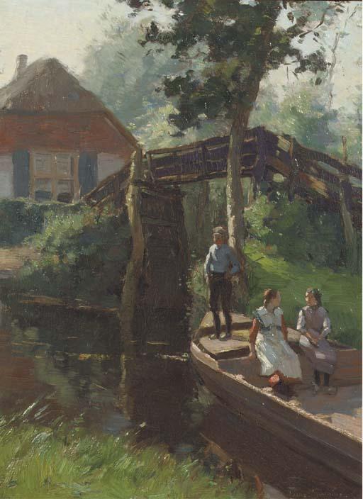 Louis Soonius - Boating in Giethoorn