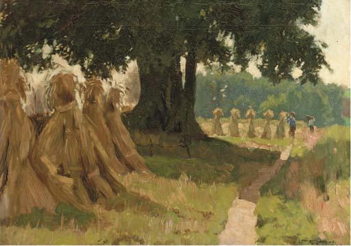 Louis Soonius - Harvesters in summer