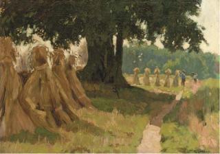 Louis Soonius - Harvesters in summer