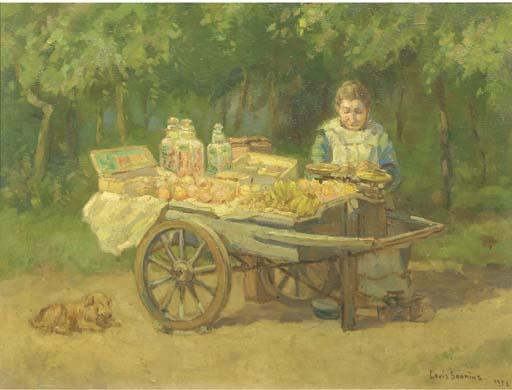 Louis Soonius - Sweets and fruit: a street vendor