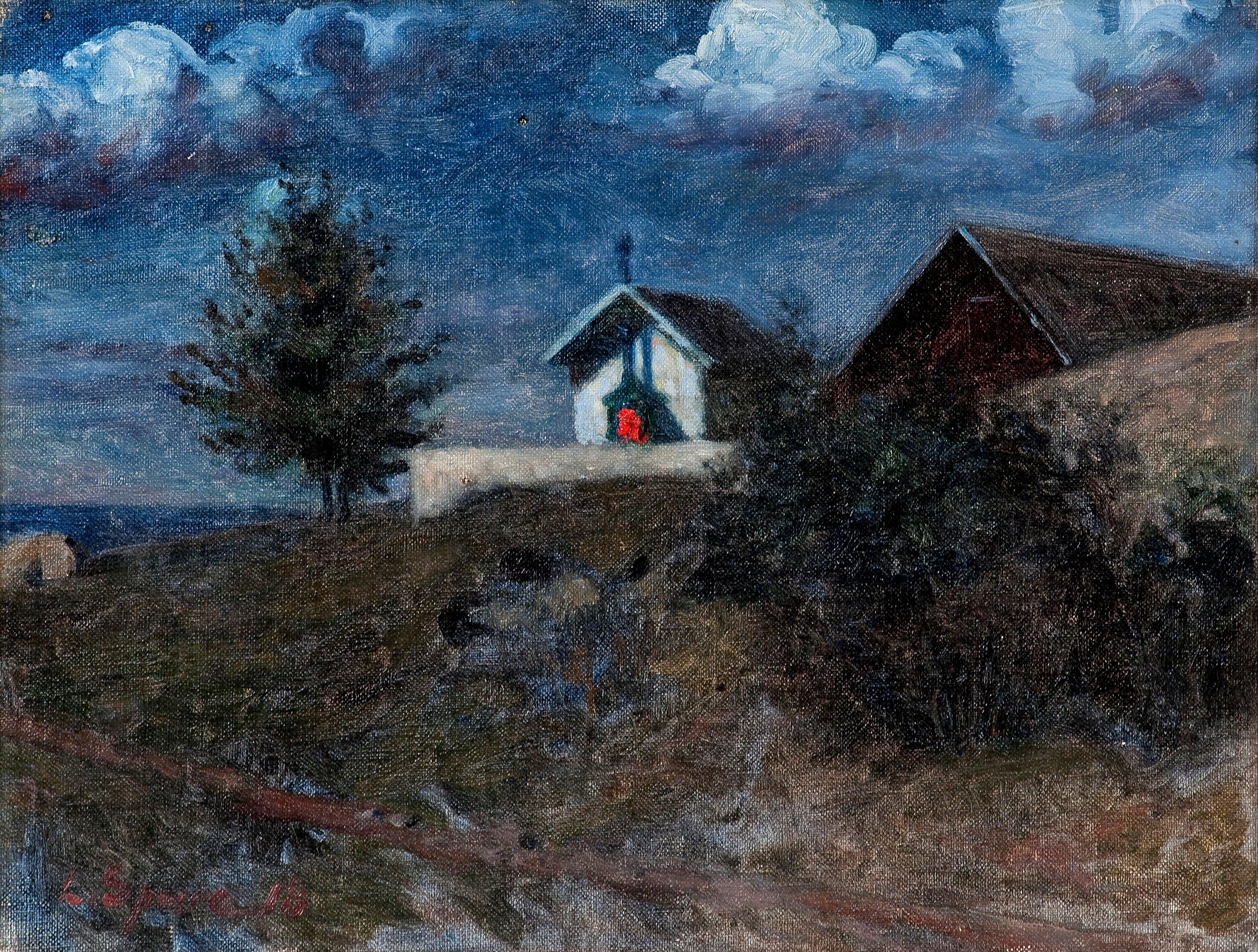 Louis Sparre - Evening Landscape.