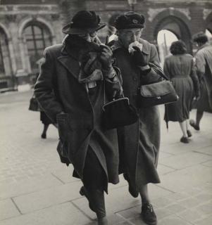 Louis Stettner - English Tourists, Paris, C.1951; Family Walking, 14Th Arrond., Paris, C.1949