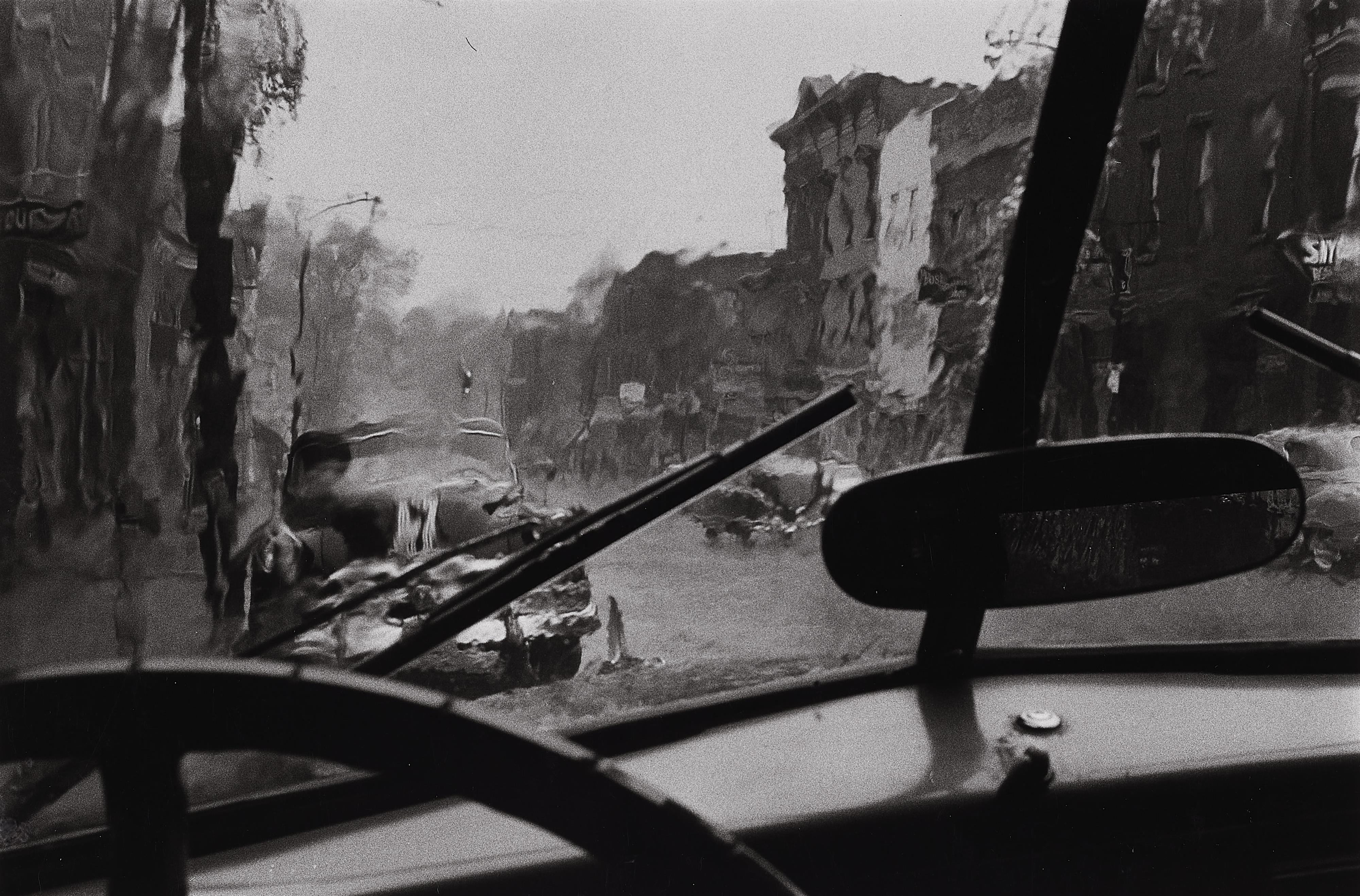 Louis Stettner - Windshield, Saratoga Springs, New York