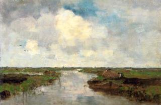 Louis Stutterheim - Farmer in a polderlandscape