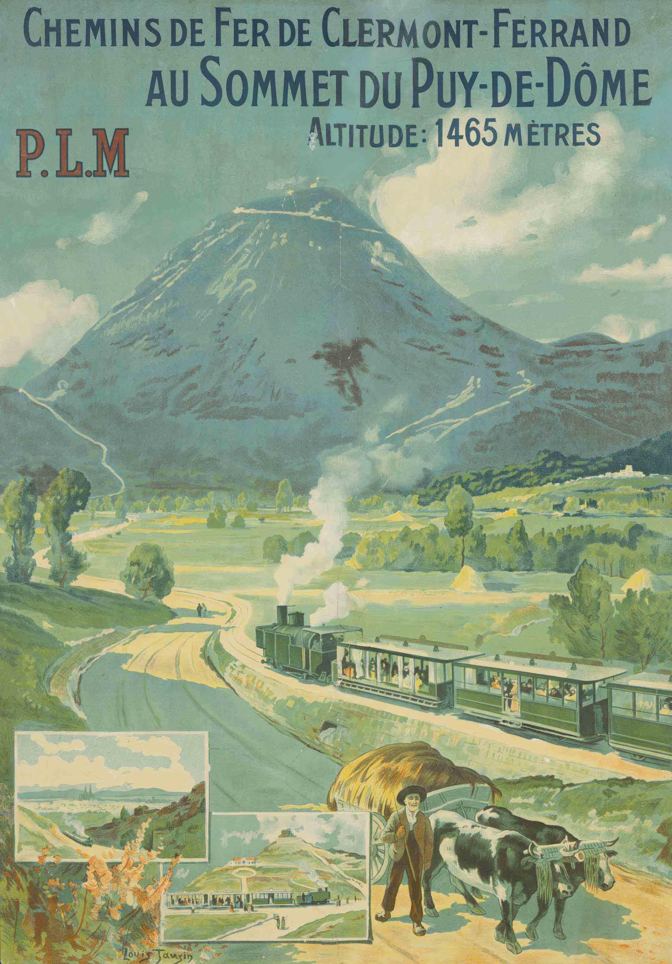 Louis Tauzin - Chemins de fer de Clermont-Ferrand, au sommet du Puy-de-Dôme