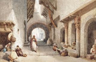 Louis Tesson - Conversations in the bazaar