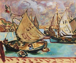 Louis Valtat - Barques À Port En Bessin