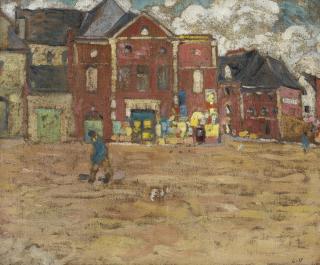 Louis Valtat - Bernay, La Place De L\'Abbatiale