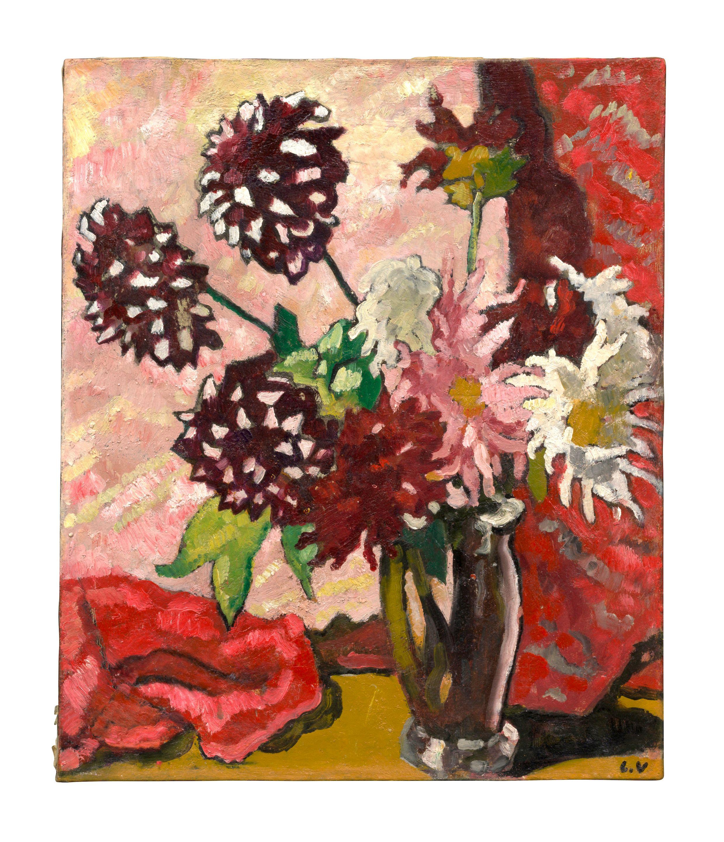 Louis Valtat - Bouquet de dahlias
