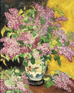 Louis Valtat - Bouquet de lilac à la poitiche chinoise