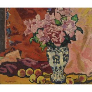 Louis Valtat - Bouquet De Roses Aux Pêches