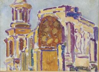Louis Valtat - Façade De L\'Église - Effet De Lumière
