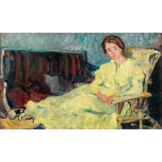 Louis Valtat - Femme Etendue Sur Une Chaise Longue