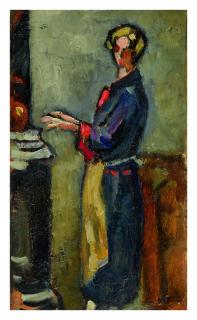 Louis Valtat - Femme Se Chauffant Près Du Poêle