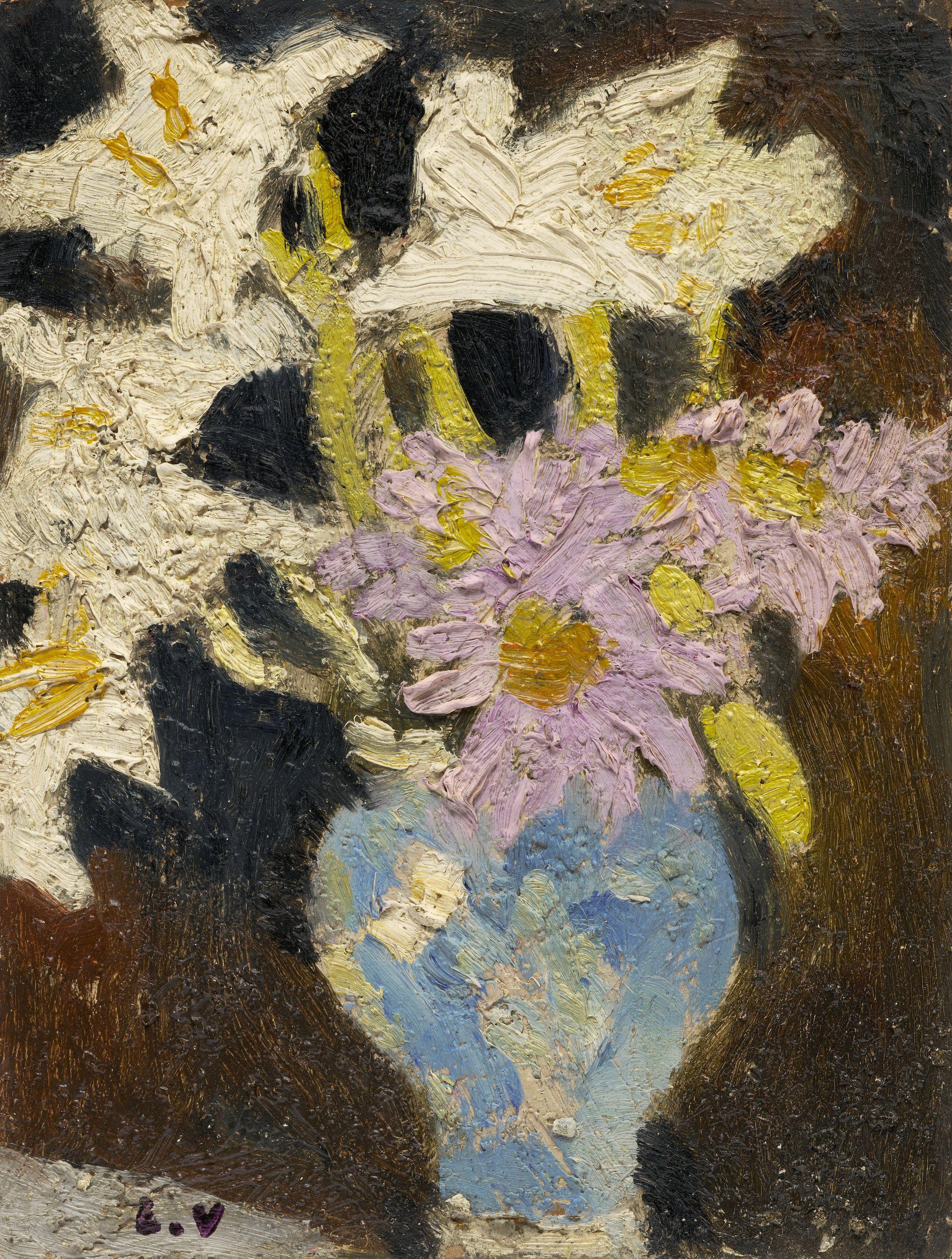 Louis Valtat - Fleurs au vase bleu