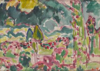 Louis Valtat - Guirlandes de roses à Bagatelle