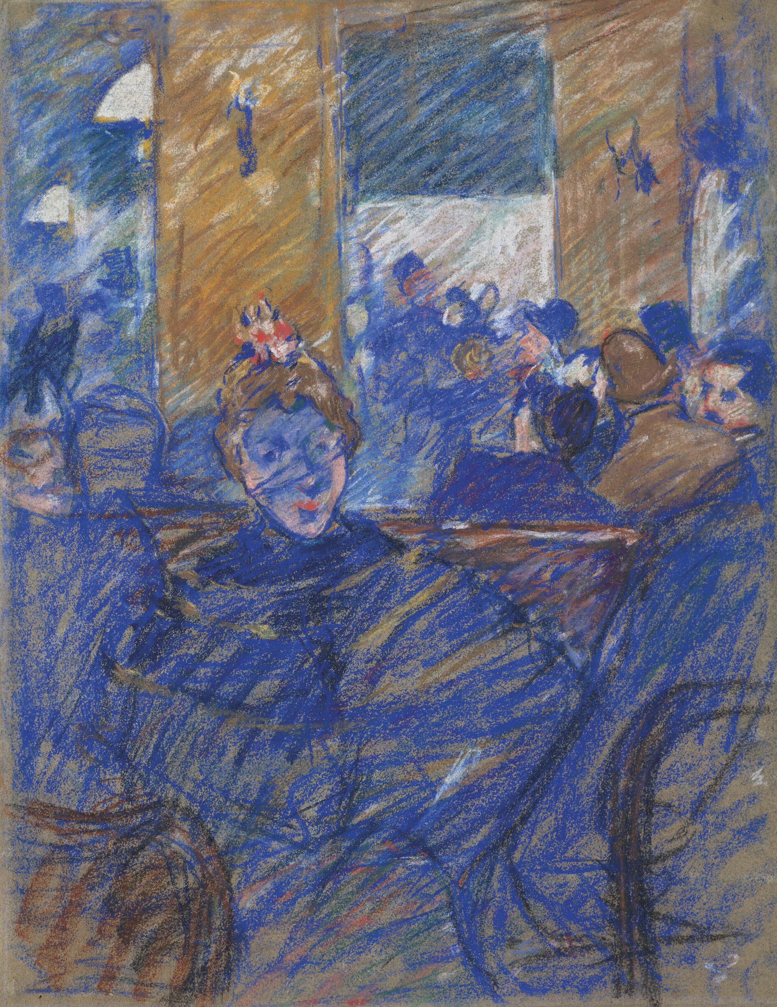 Louis Valtat - La Dame au café (recto; verso)