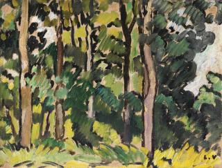 Louis Valtat - Les Arbres Verts À Choisel