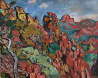 Louis Valtat - Les Rochers Rouges À Anthéor