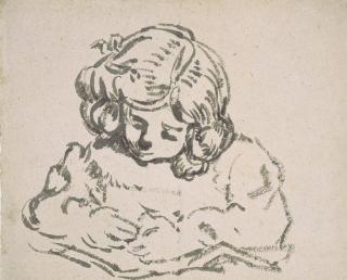 Louis Valtat - Louis-André dessinant (fils de l\'artiste)