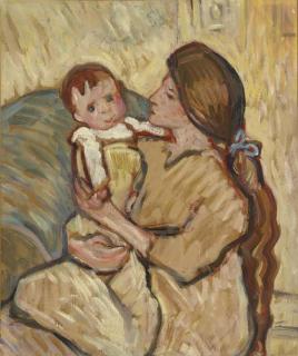 Louis Valtat - Maternité (Portrait de Suzanne et Jean Valtat)