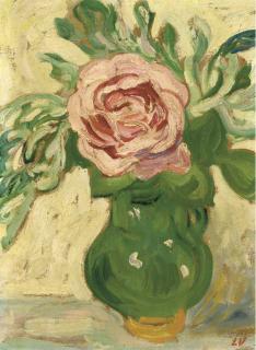 Louis Valtat - Rose au vase vert