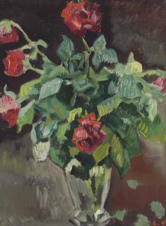 Louis Valtat - Roses au vase de cristal