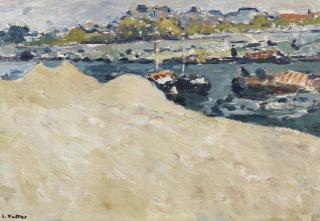 Louis Valtat - Sablières Sur Les Quais De La Seine À Paris