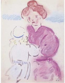 Louis Valtat - Suzanne Valtat et son fils, Jean