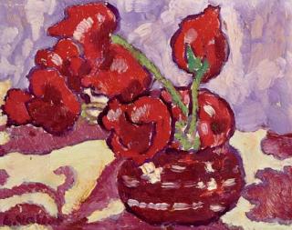 Louis Valtat - Tulipes au vase rouge
