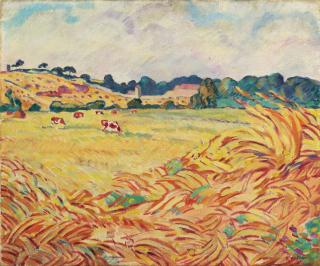 Louis Valtat - Vaches dans un champ en Normandie