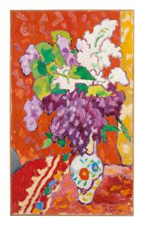 Louis Valtat - Vase de porcelaine, lilas