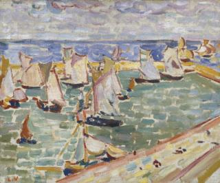 Louis Valtat - Voiliers au port