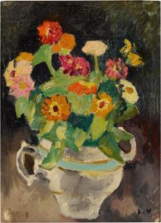 Louis Valtat - Zinnias dans une porcelaine