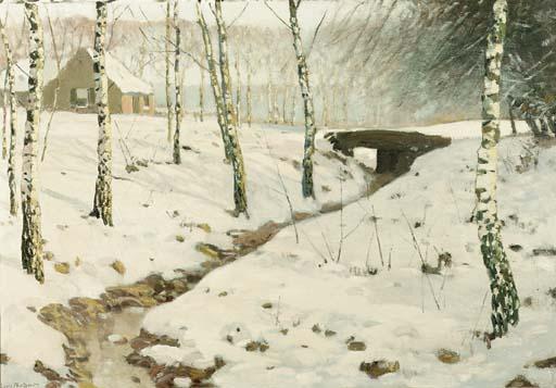 Louis Van Soest - A sunny day in winter