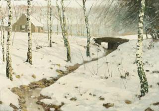 Louis Van Soest - A sunny day in winter