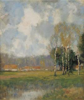 Louis Van Soest - Farmland on a sunny day