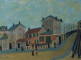 Louis Vivin - Paris Montmartre, Cabaret Lapin Agile