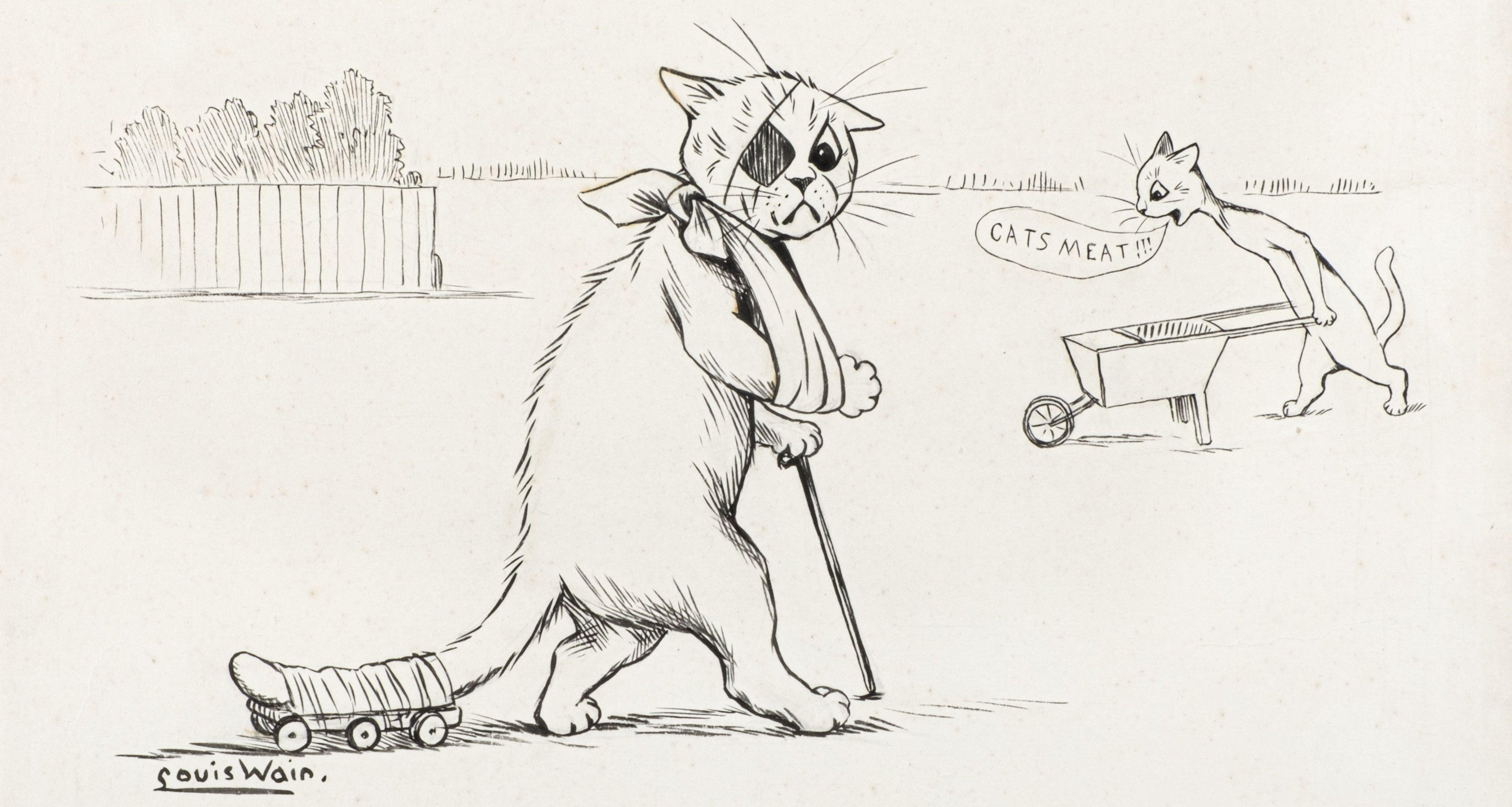 Louis Wain - After the Football Match: You are not Lucky, but a Better Time is Coming