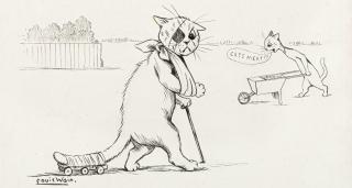 Louis Wain - After the Football Match: You are not Lucky, but a Better Time is Coming