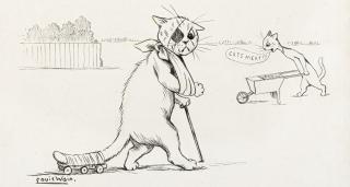 Louis Wain - After the Football Match: You are not Lucky, but a Better Time is Coming