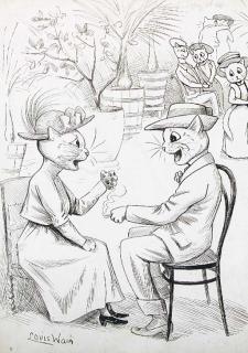 Louis Wain - Are they laughing at us?