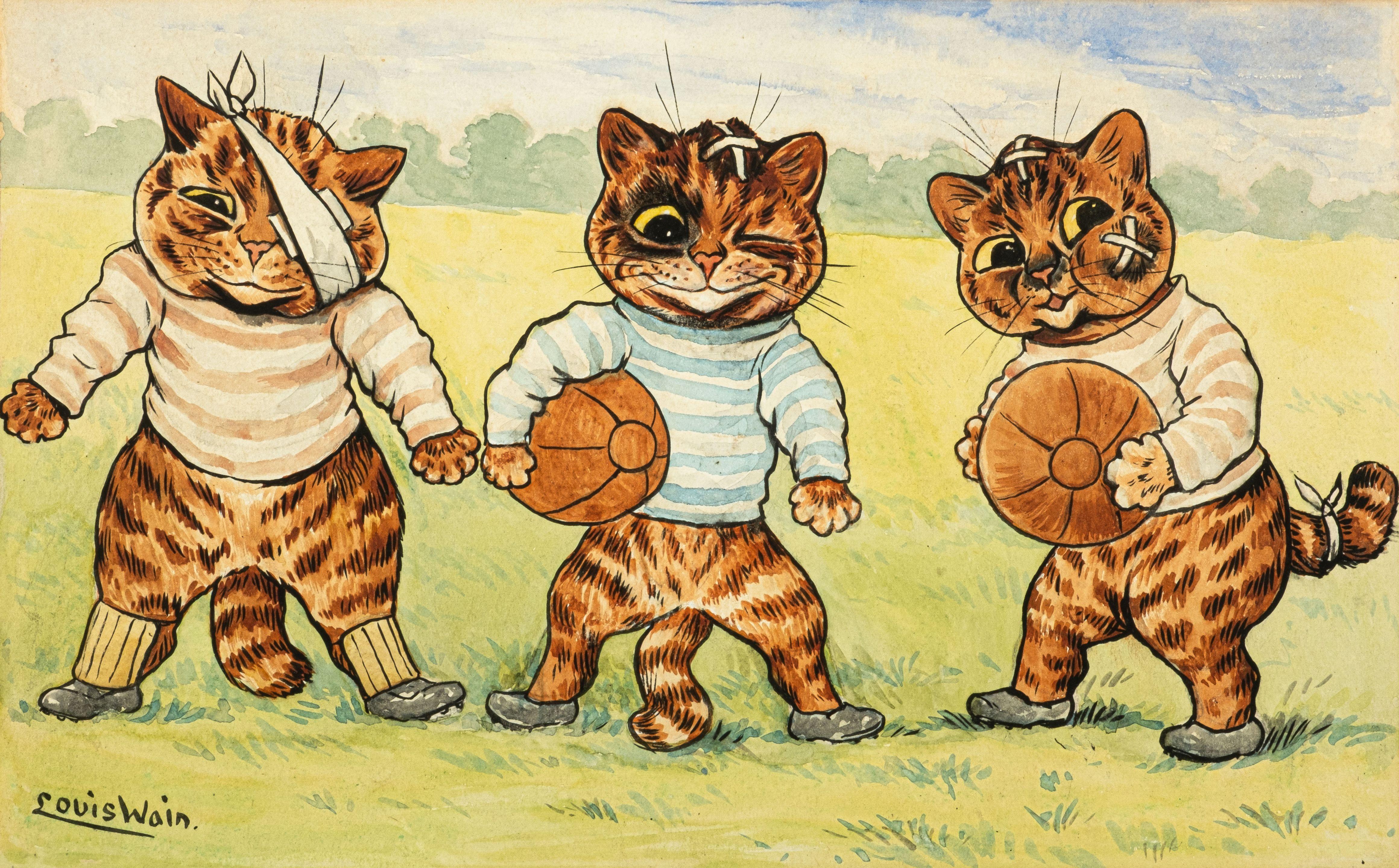 Louis Wain - We\'re thinking of dropping this and going in for limericks